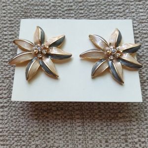 VTG 80's enamel earrings (#172)